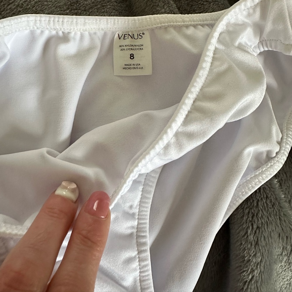 Brand new! Just married swimsuit bottom in white. Size 8/medium. - Picture 2 of 3